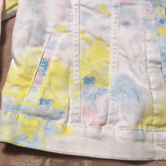 Wonder Nation NWT/White Tye Dyed Denim Jacket - Picture 5 of 13